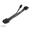 Cable adaptador Akasa AK-CBPW22-15 de EPS de 8 pines a EPS de 8 pines + ATX de 4 pines, 15 cm