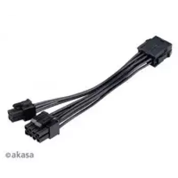 Cable adaptador Akasa AK-CBPW22-15 – 8-Pin-EPS a 4-Pin-ATX, 15 cm
