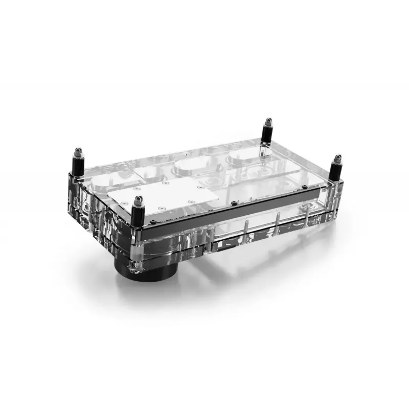 Bomba y depósito Alphacool Core Distro Plate negro transparente acrílico aluminio cerámica sintético