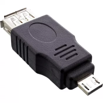 Adaptador InLine Micro USB Micro-A macho a USB Type A hembra 31600
