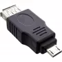 Adaptador InLine Micro USB Micro-A macho a USB Type A hembra 31600
