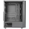 Caja de PC Aerocool DELTABKV1 ATX frontal RGB, ventana lateral completa, ventilador de 12cm, negra
