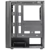 Caja de PC Aerocool DELTABKV1 ATX frontal RGB, ventana lateral completa, ventilador de 12cm, negra