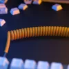 Cable espiral USB GLORIOUS GMMK Glorious Gold para teclados mecánicos, cable espiral extraíble, USB-A a USB-C