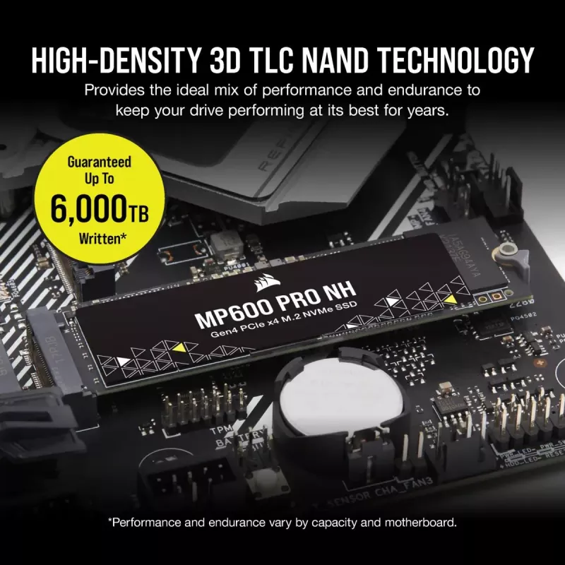 SSD CORSAIR - 4TB - MP600 Pro Nh PCI-E 4.0 (gen 4) x4 NVMe M.2