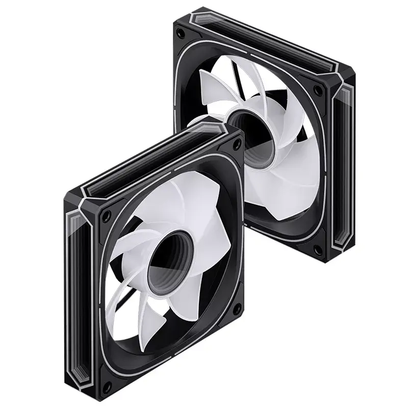 Jonsbo FR-505BR ventilador de caja ARGB con aspas invertidas, PWM, 120 mm, 47,17 CFM, negro