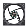 Jonsbo FR-505BR ventilador de caja ARGB con aspas invertidas, PWM, 120 mm, 47,17 CFM, negro