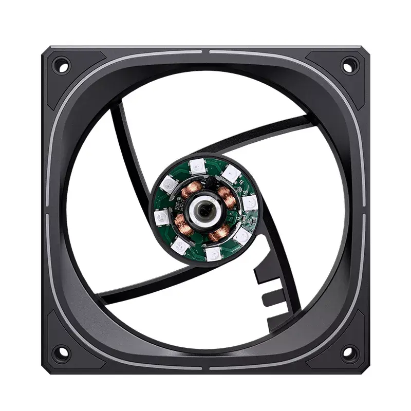 Jonsbo FR-505BR ventilador de caja ARGB con aspas invertidas, PWM, 120 mm, 47,17 CFM, negro
