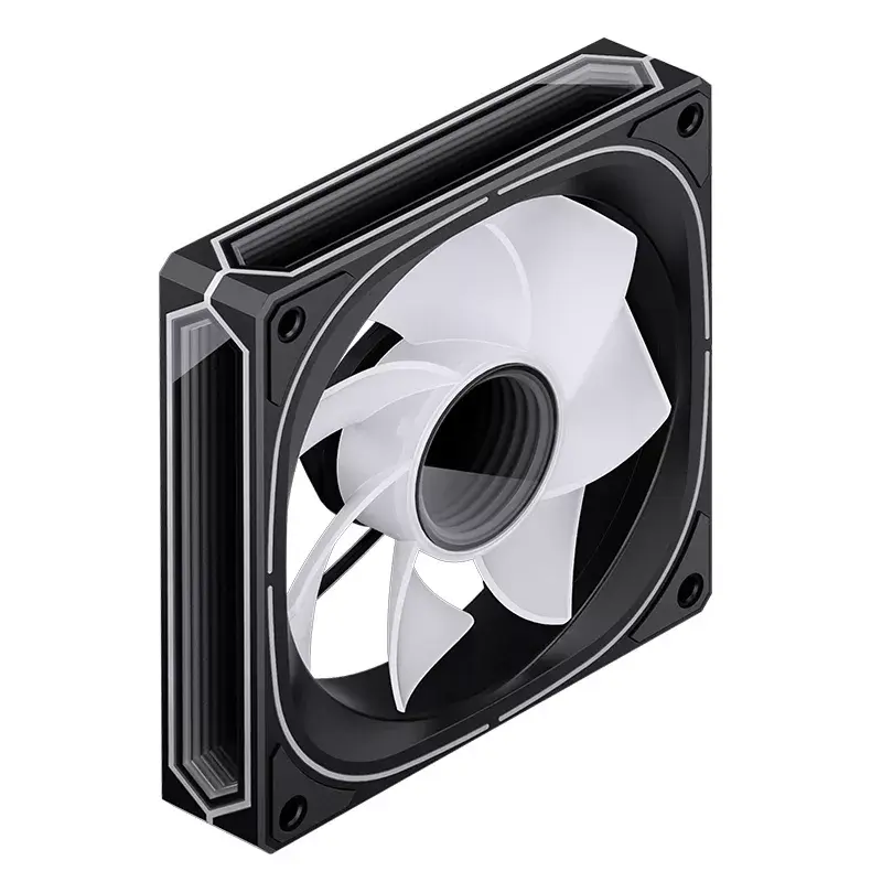 Jonsbo FR-505BR ventilador de caja ARGB con aspas invertidas, PWM, 120 mm, 47,17 CFM, negro