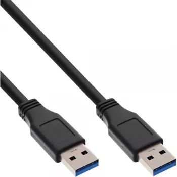 InLine Cable USB 3.2 Gen.1 Type-A macho / Type-A macho, negro, 5m