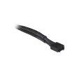 Akasa AK-CBFA04-15 cable divisor PWM para ventiladores, 15 cm, con malla, negro