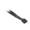 Akasa AK-CBFA04-15 cable divisor PWM para ventiladores, 15 cm, con malla, negro