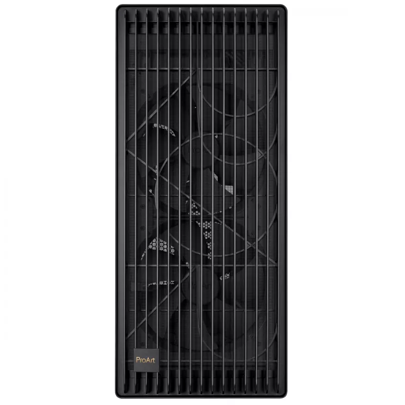 Caja de PC ASUS ProArt PA602 Midi Tower Negro – compatible con ATX/EATX, cristal templado, 2 ventiladores frontales de 200 mm, radiador superior de 360 mm, GPU hasta 450 mm