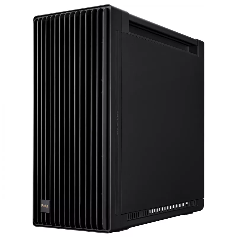Caja de PC ASUS ProArt PA602 Midi Tower Negro – compatible con ATX/EATX, cristal templado, 2 ventiladores frontales de 200 mm, radiador superior de 360 mm, GPU hasta 450 mm