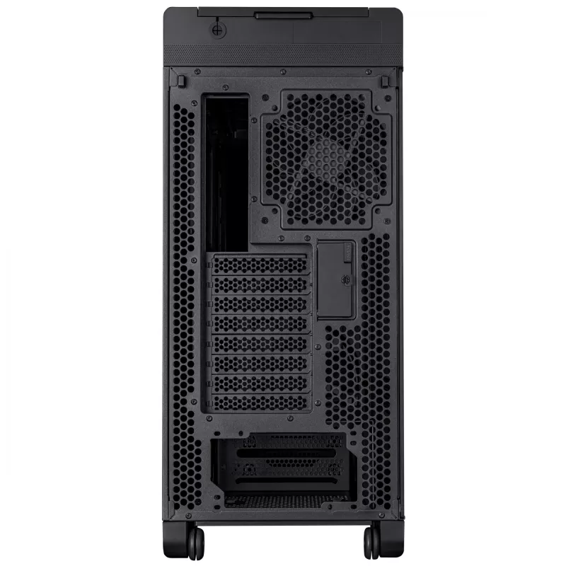 Caja de PC ASUS ProArt PA602 Midi Tower Negro – compatible con ATX/EATX, cristal templado, 2 ventiladores frontales de 200 mm, radiador superior de 360 mm, GPU hasta 450 mm