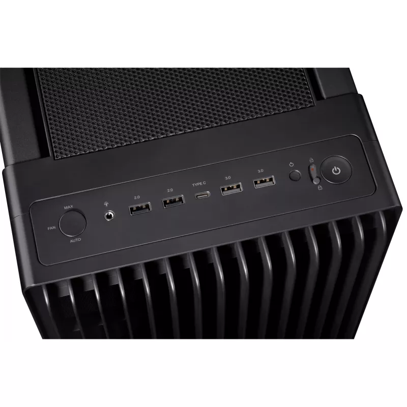 Caja de PC ASUS ProArt PA602 Midi Tower Negro – compatible con ATX/EATX, cristal templado, 2 ventiladores frontales de 200 mm, radiador superior de 360 mm, GPU hasta 450 mm