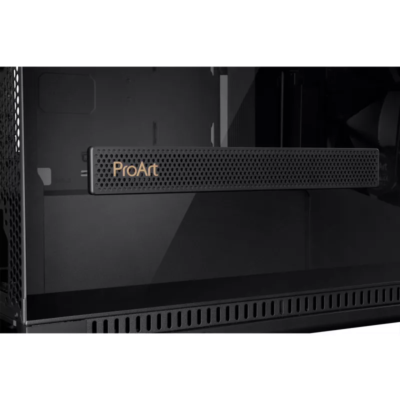 Caja de PC ASUS ProArt PA602 Midi Tower Negro – compatible con ATX/EATX, cristal templado, 2 ventiladores frontales de 200 mm, radiador superior de 360 mm, GPU hasta 450 mm