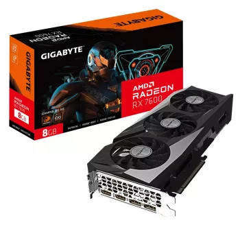 Tarjeta gráfica GIGABYTE GAMING Radeon RX 7600 8 GB GDDR6, PCIe 4.0, 128-Bit, WINDFORCE 3X