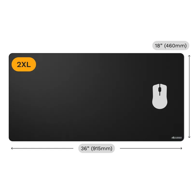Alfombrilla Glorious Gaming Glorious Mouse Pad 2 XXL Stitched negra