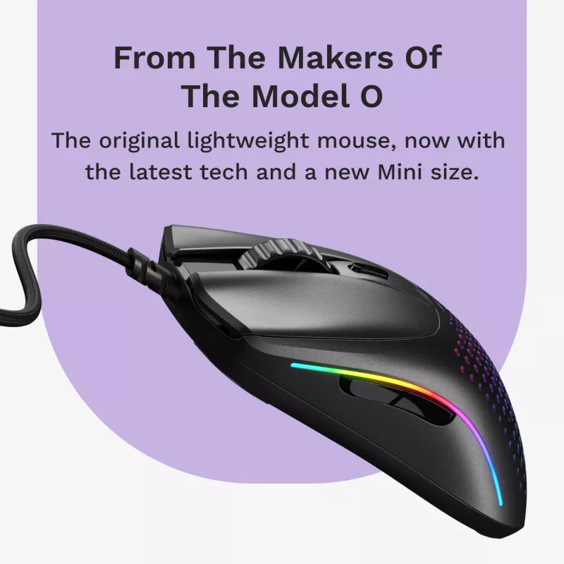 Ratón gaming Glorious Gaming Model O 2 Mini RGB negro