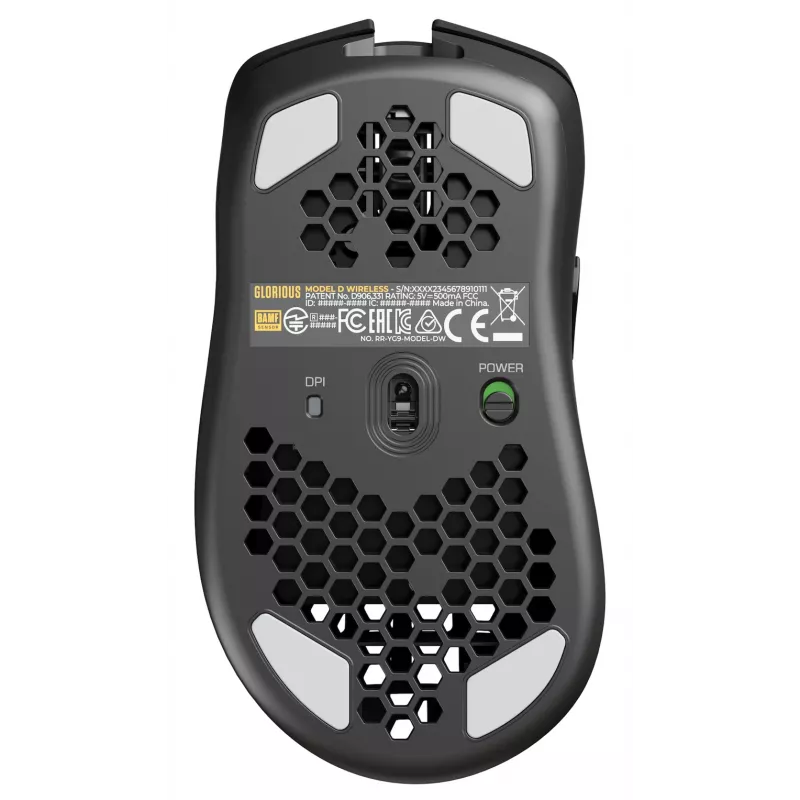 Ratón Glorious Gaming Glorious Model D Wireless – negro mate, diestro, RF Wireless, 19000 DPI, negro