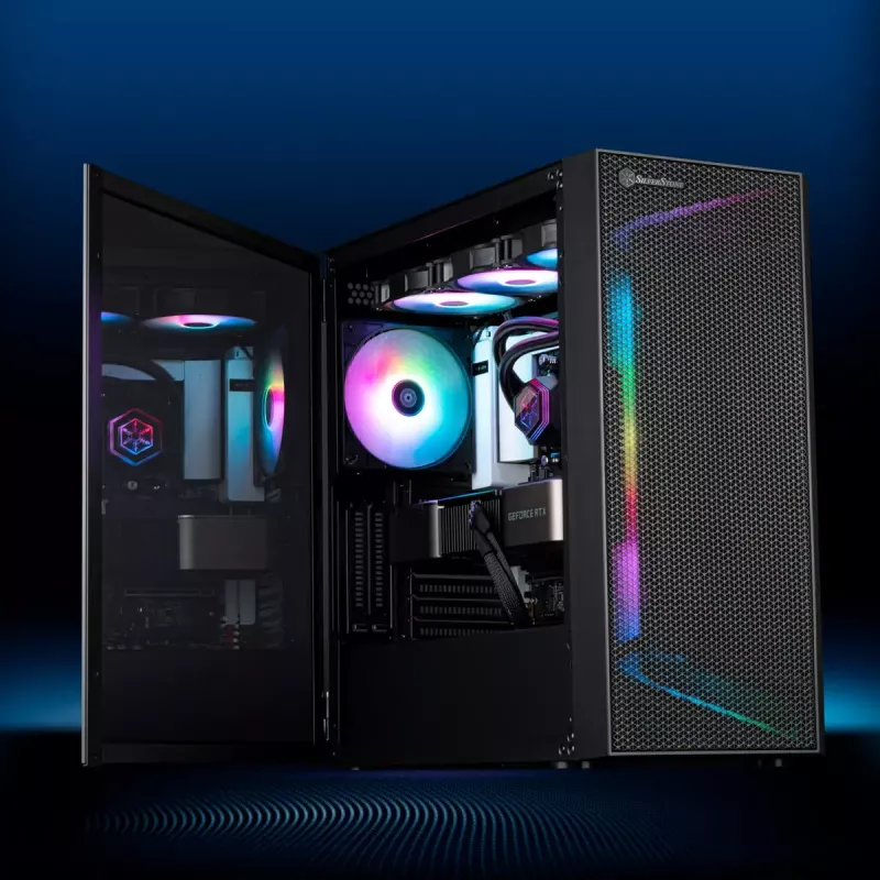 Caja de PC Silverstone SETA H1 Midi Tower negra
