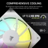 Ventilador Corsair RS120 ARGB 12 cm blanco 420–2100 U/min 3 uds.