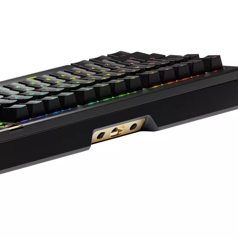 Glorious GMMK 3 Pro HE teclado gaming inalámbrico 75 %, premontado, interruptores Fox HE, ANSI US, negro