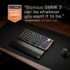 Glorious GMMK 3 Pro HE teclado gaming inalámbrico 75 %, premontado, interruptores Fox HE, ANSI US, negro