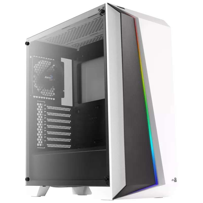 Caja de PC Aerocool Cylon Pro Tempered Glass Midi Tower Blanco