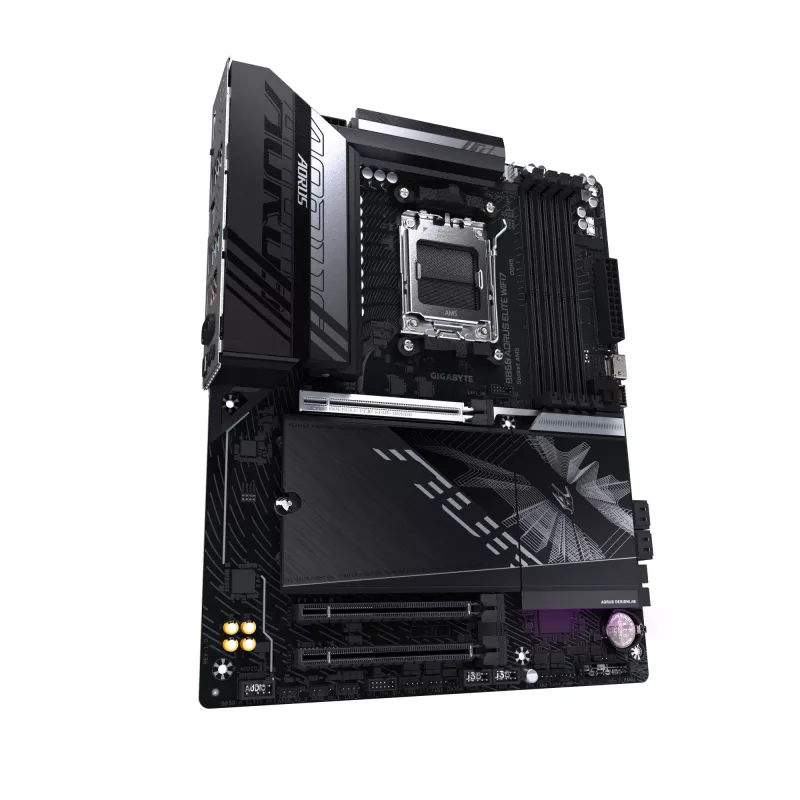 Placa base GIGABYTE B850 AORUS ELITE WIFI7 — AMD B850, socket AM5, ATX, DDR5, 4x DIMM, 256 GB, Wi‑Fi 7, 2,5 Gb LAN