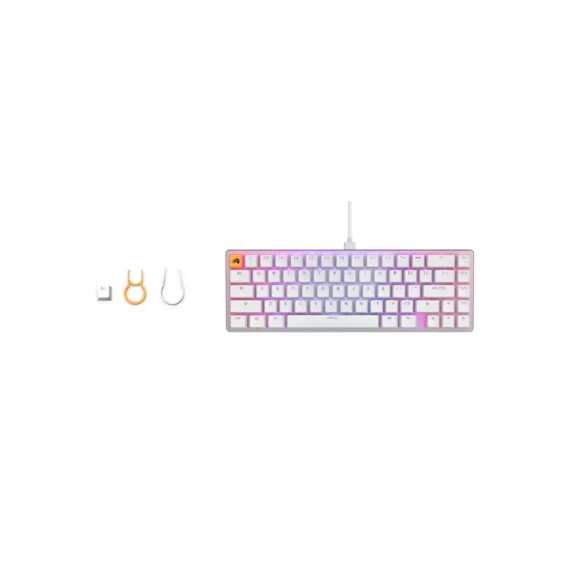 Teclado Glorious PC Gaming Race GMMK 2 65% Mechanical RGB Blanco