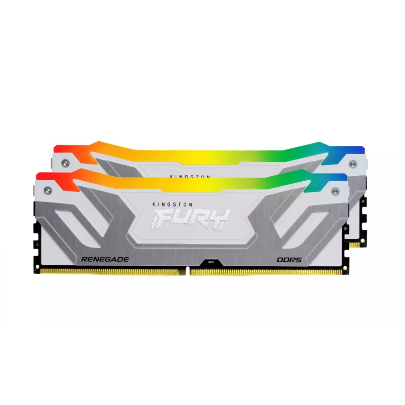 Kingston Technology FURY 48 GB 8400 MT/s DDR5 CL40 CUDIMM (Kit de 2 uds.) Renegade RGB White XMP