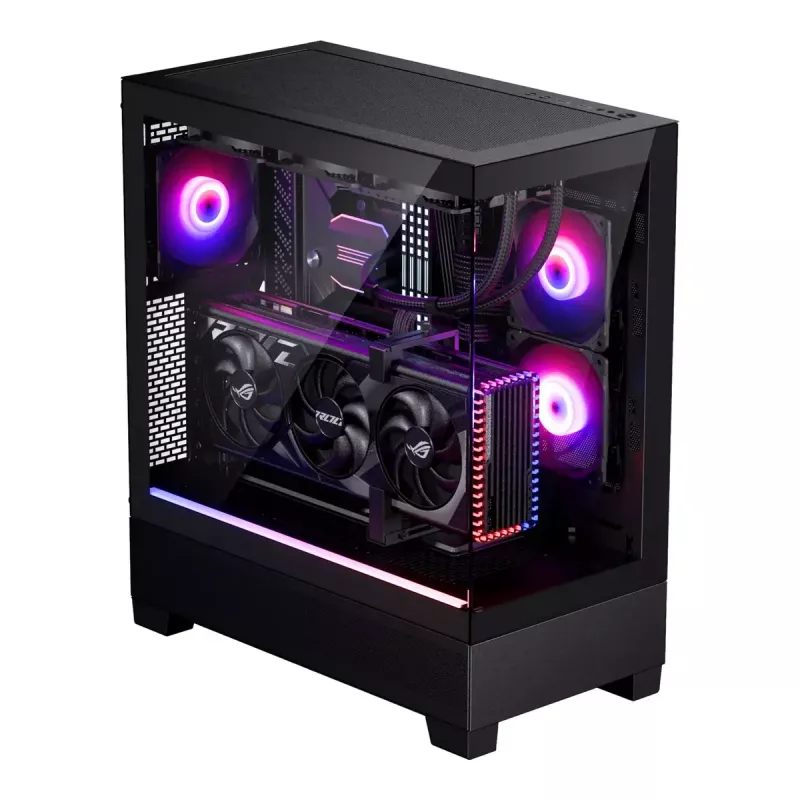 Phanteks XT View PH-XT523V1_DBK01 caja de PC Midi Tower, E-ATX, cristal templado, D-RGB, negro