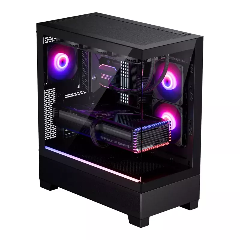 Phanteks XT View PH-XT523V1_DBK01 caja de PC Midi Tower, E-ATX, cristal templado, D-RGB, negro