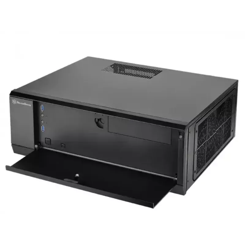 Caja de PC Silverstone GD10 HTPC negra