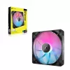Ventilador Corsair iCUE LINK RX140 RGB, 14 cm, negro, 300–1700 rpm, rodamiento magnético