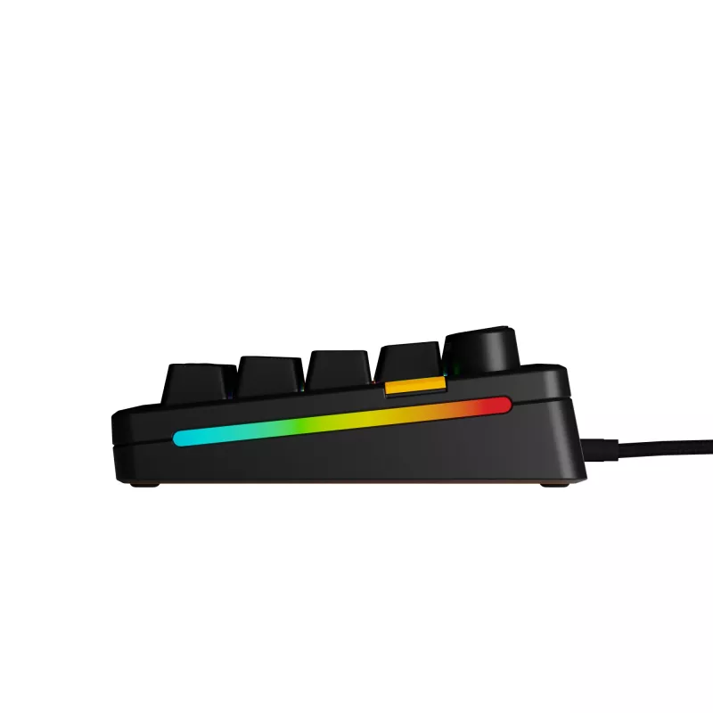Glorious Gaming GMMK 3 HE 65% Prebuilt con cable negro - US, con cable, USB, mecánico, QWERTY, RGB LED, negro