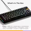 Glorious Gaming GMMK 3 HE 65% Prebuilt con cable negro - US, con cable, USB, mecánico, QWERTY, RGB LED, negro