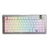 Glorious GMMK 3 Pro 75 % teclado gaming inalámbrico, Pre-Built, switches Fox, US ANSI, plateado