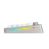 Glorious GMMK 3 Pro 75 % teclado gaming inalámbrico, Pre-Built, switches Fox, US ANSI, plateado
