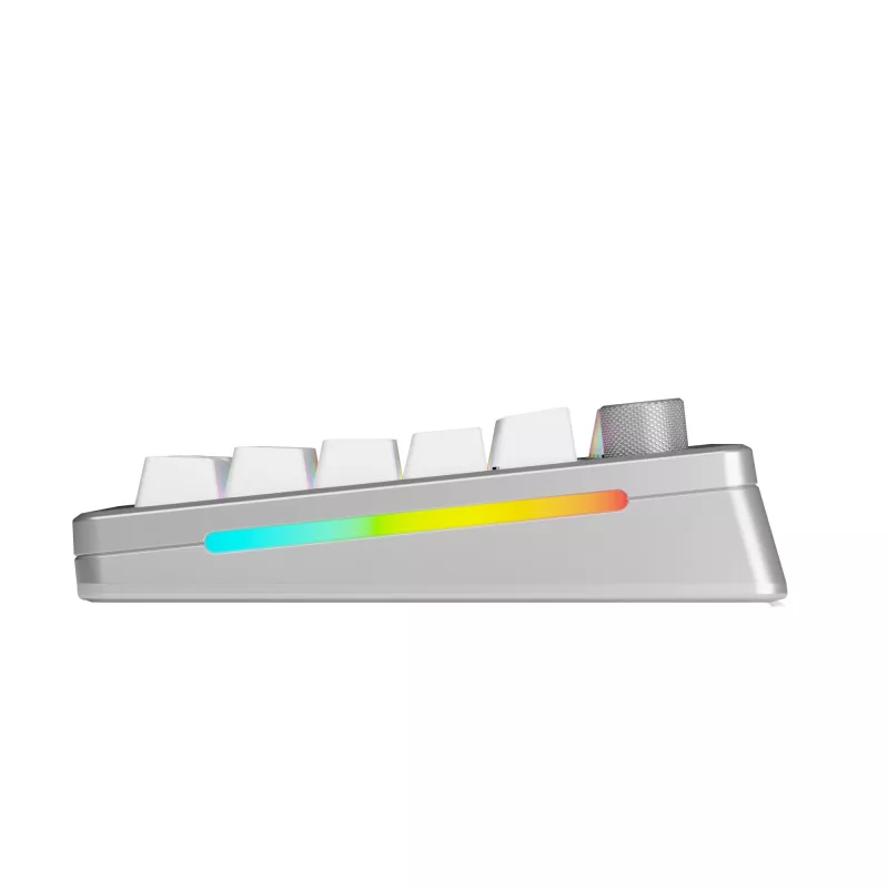 Glorious GMMK 3 Pro 75 % teclado gaming inalámbrico, Pre-Built, switches Fox, US ANSI, plateado