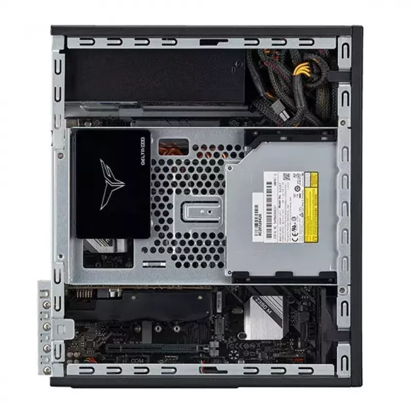 SilverStone MILO 11 SST-ML11B caja de PC sobremesa Micro-ATX delgada