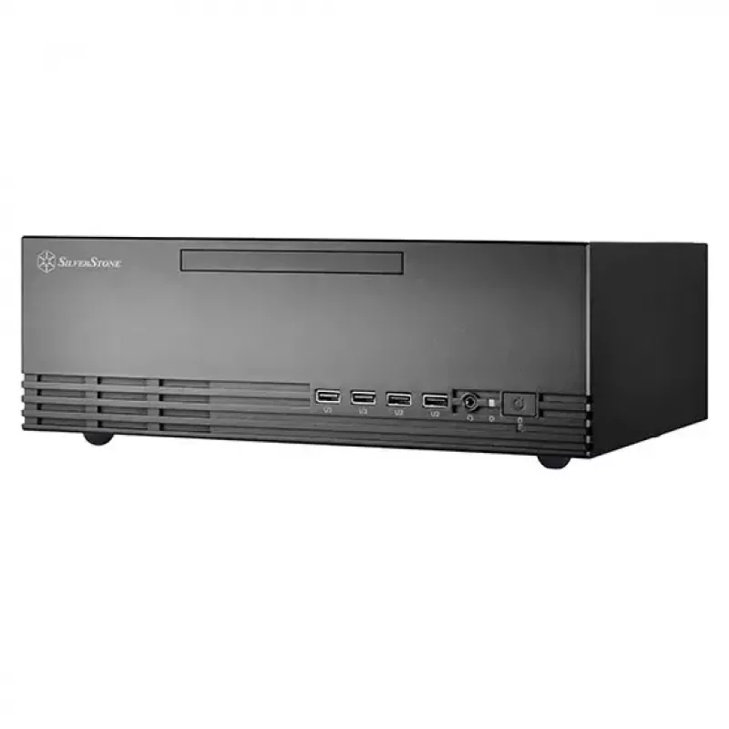 SilverStone MILO 11 SST-ML11B caja de PC sobremesa Micro-ATX delgada