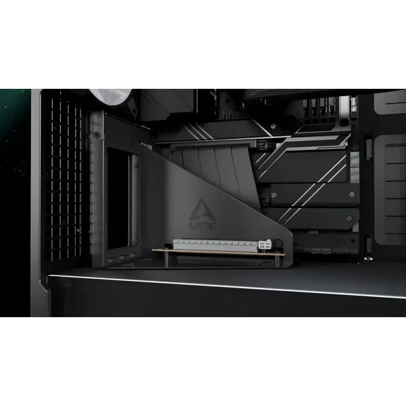 ARCTIC Xtender VG (Black) Caja de PC E-ATX Premium con montaje vertical de GPU