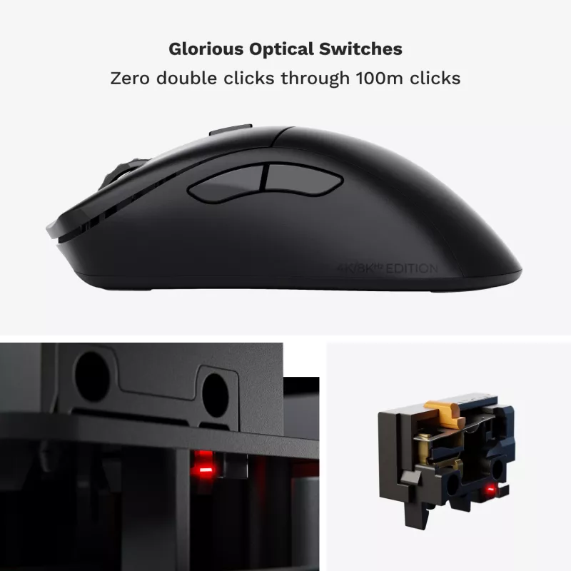 Glorious Gaming Glorious Model D 2 PRO inalámbrico - 1K Polling - negro