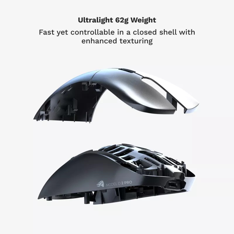 Glorious Gaming Glorious Model D 2 PRO inalámbrico - 1K Polling - negro