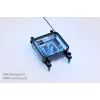 Bloque de agua Alphacool Core 1 LT Aurora Acrílico Cobre Níquel Negro Transparente