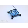 Bloque de agua Alphacool Core 1 LT Aurora Acrílico Cobre Níquel Negro Transparente