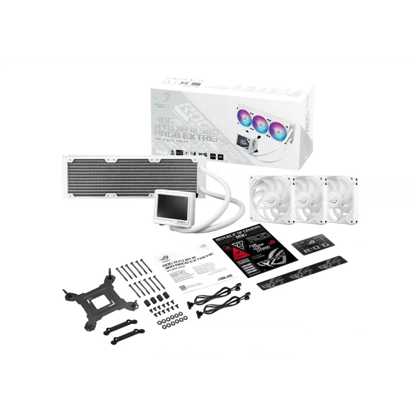 Refrigeración líquida todo en uno ASUS ROG RYUJIN III 360 ARGB EXTREME WHT para procesador 12 cm Blanco 1 ud.